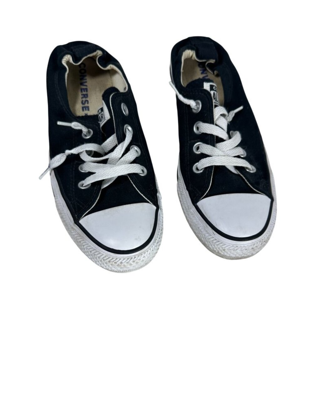 Converse Chuck Taylor All Star Shoreline Slip-On Black Canvas Womens Size 8
